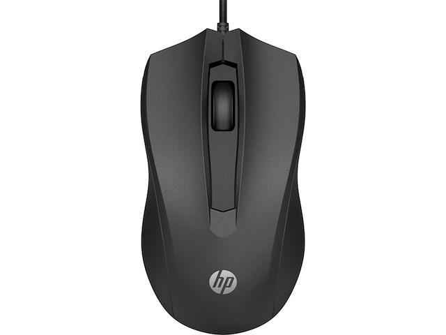 Hp 100 bedrade muis zwart - afbeelding 1 van  4