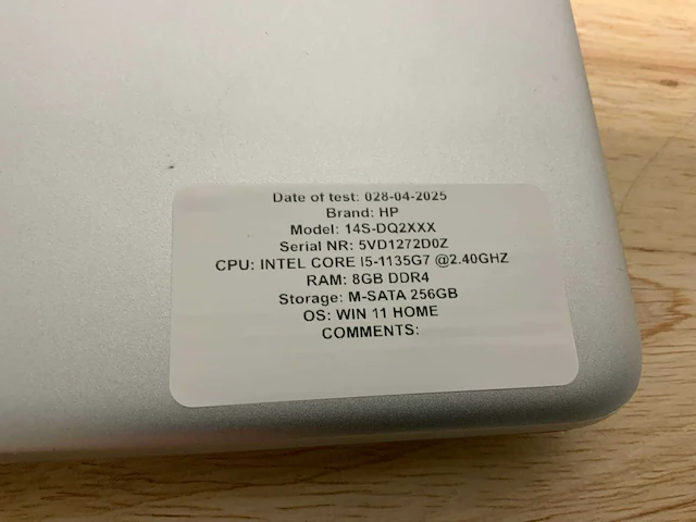 Hp 14s-dq2xxx laptop - afbeelding 8 van  8