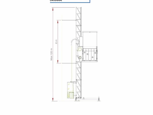 Hp 1500t goederen- en personenlift 30 meter - afbeelding 27 van  33