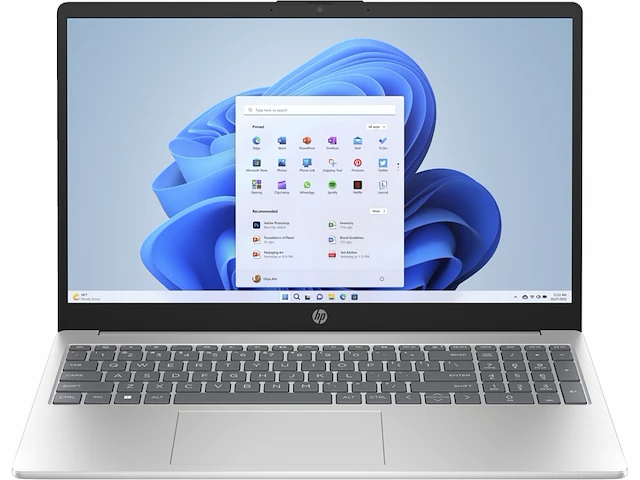 Hp 15fc0751nd laptop 15.6 inch 8 gb 512 gb qwerty zilver - afbeelding 1 van  6