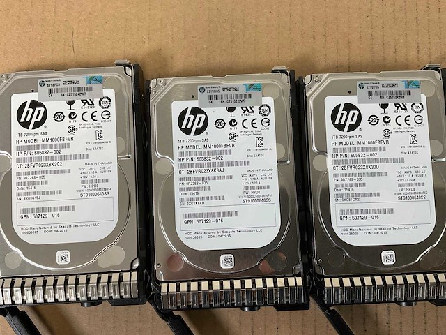 Hp (3parb-st1329/d3700) 24x 1 tb sas(mm1000fbfvr) disk array enclosure - afbeelding 7 van  17