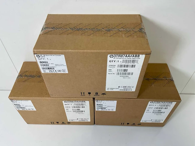 Hp (3tr87aa#abb) tb dock g2 w/ combo cable euro docking stations (new) (3x) - afbeelding 2 van  7