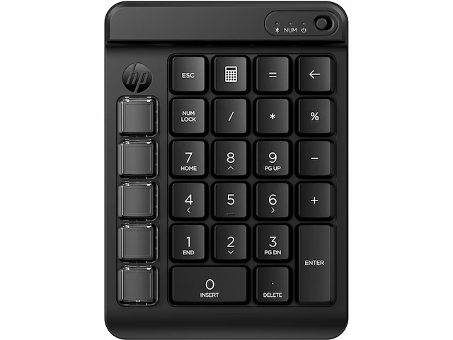 Hp 430 programmeerbaar draadloos numeriek mechanisch toetsenblok bluetooth macrotoetsen zwart - afbeelding 1 van  4