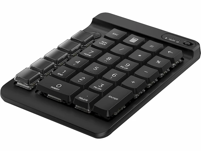 Hp 430 programmeerbaar draadloos numeriek mechanisch toetsenblok bluetooth macrotoetsen zwart - afbeelding 2 van  4