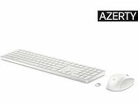 Hp 650 draadloos toetsenbord en muis combinatie azerty wit - afbeelding 2 van  5