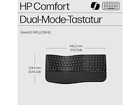 Hp 680 comfort - draadloos toetsenbord - microsoft copilot ai toets - azerty be - zwart - afbeelding 3 van  4