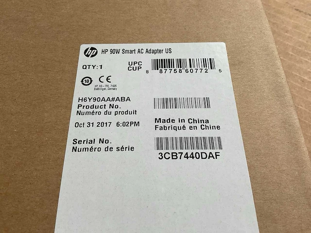 Hp 90w smart ac adapter (6x) - afbeelding 4 van  4