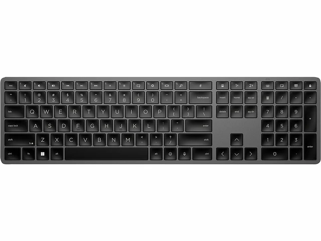 Hp 975 dualmode wireless keyboard azerty zwart - afbeelding 1 van  4