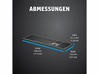 Hp 975 dualmode wireless keyboard azerty zwart - afbeelding 4 van  4
