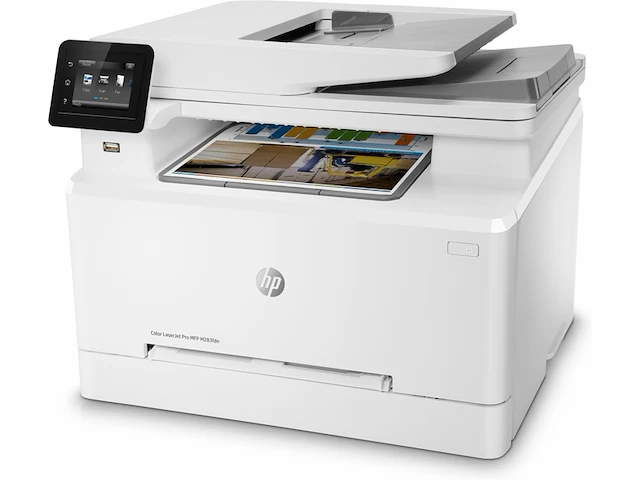Hp color laserjet pro mfp m283fdn multifunctionele printer kleur a4 printen scannen kopiren faxen - afbeelding 2 van  5
