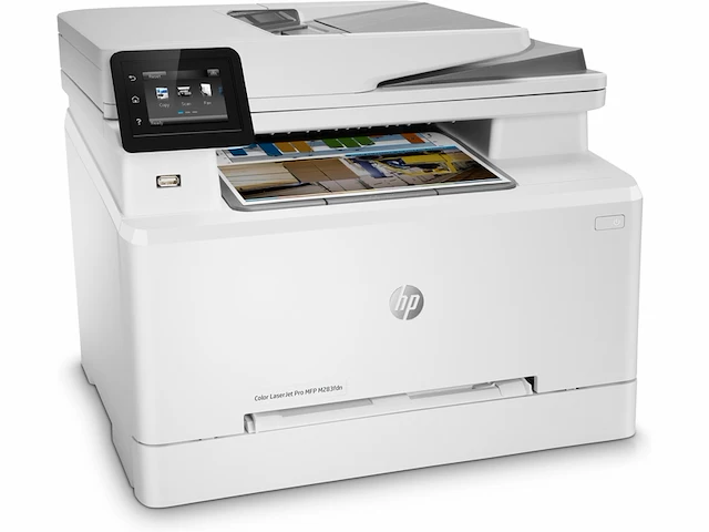 Hp color laserjet pro mfp m283fdn multifunctionele printer kleur a4 printen scannen kopiren faxen - afbeelding 3 van  5
