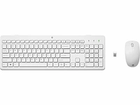 Hp draadloos toetsenbord en muis 230 qwerty wit - afbeelding 1 van  3