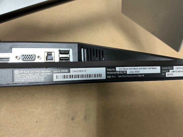 Hp e24 g4 monitor - afbeelding 5 van  5