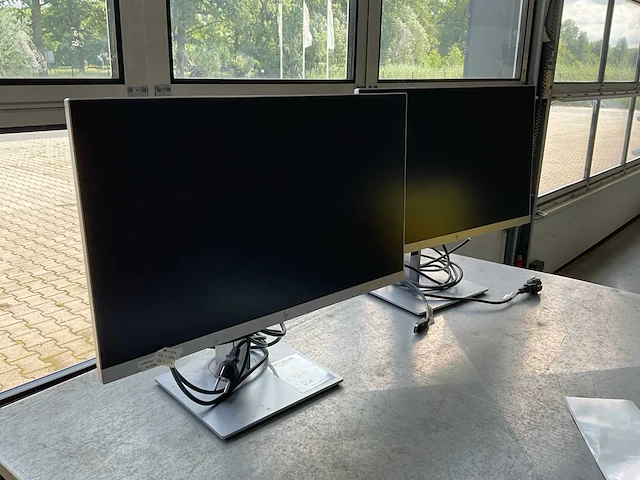 Hp e243 computer monitor (2x) - afbeelding 1 van  4