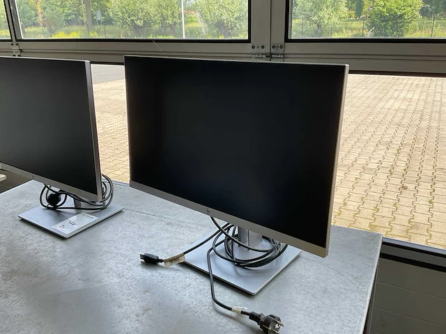 Hp e243 computer monitor (2x) - afbeelding 2 van  4