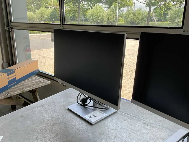 Hp e243 computer monitor (2x) - afbeelding 3 van  4
