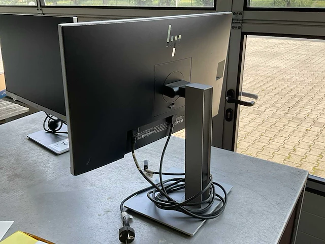 Hp e243 computer monitor (2x) - afbeelding 4 van  4