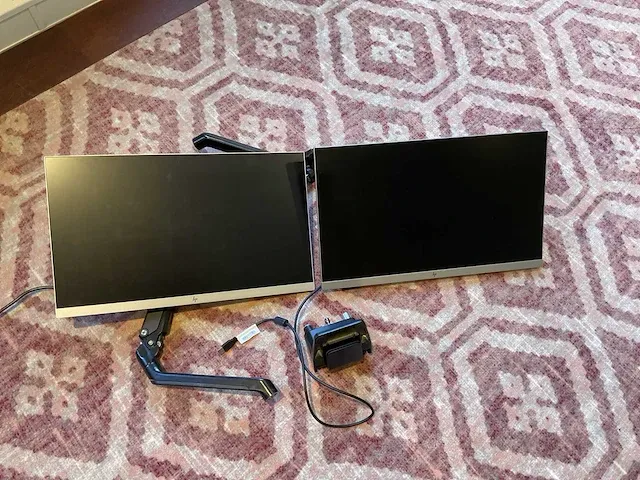 Hp e243 monitor (2x) - afbeelding 1 van  5