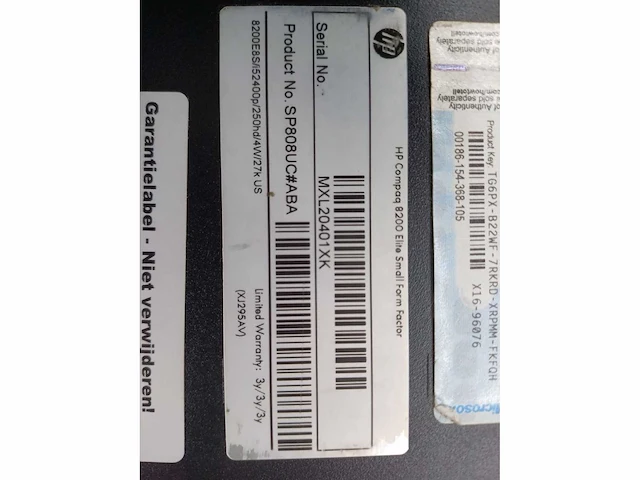 Hp elite 8200 desktop - afbeelding 3 van  3