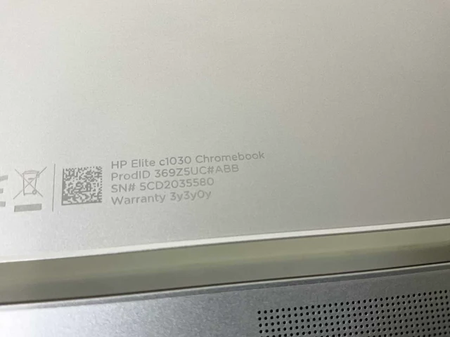 Hp elite c1030 13.3”, core(tm) i7 10th gen, 16 gb ram, 128 gb ssd touchscreen chromebook - afbeelding 7 van  7