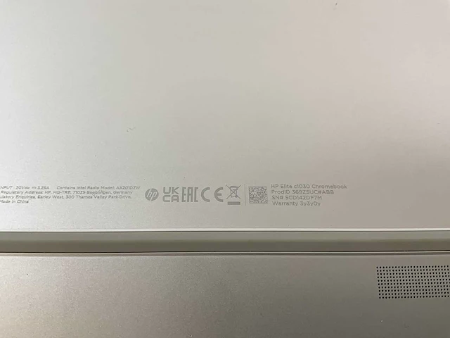 Hp elite c1030 13.5”, core(tm) i7 10th gen, 16 gb ram, 128 gb ssd chromebook - afbeelding 6 van  6