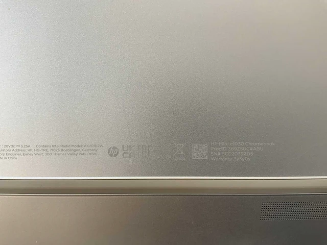 Hp elite c1030 13.5", core(tm) i7 10th gen, 16 gb ram, 128 gb ssd chromebooks (2x) - afbeelding 15 van  16