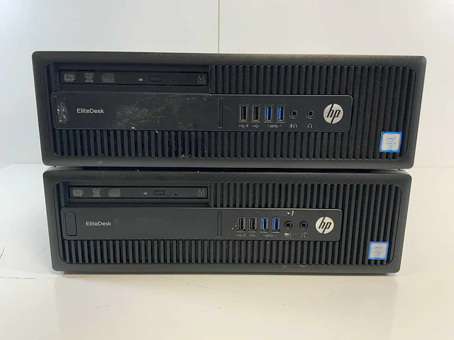 Hp elite desk 800 g2 sff, core(tm) i7 6th gen, 16 gb ram, 128 gb ssd desktops (2x) - afbeelding 1 van  5