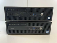 Hp elite desk 800 g2 sff, core(tm) i7 6th gen, 16 gb ram, 128 gb ssd desktops (2x) - afbeelding 1 van  5
