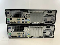 Hp elite desk 800 g2 sff, core(tm) i7 6th gen, 16 gb ram, 128 gb ssd desktops (2x) - afbeelding 4 van  5