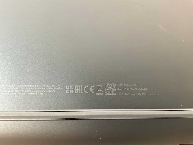 Hp elite dragonfly 13.5”, core(tm) i5 12th gen, 16 gb ram, 256 gb ssd chromebook - afbeelding 7 van  7