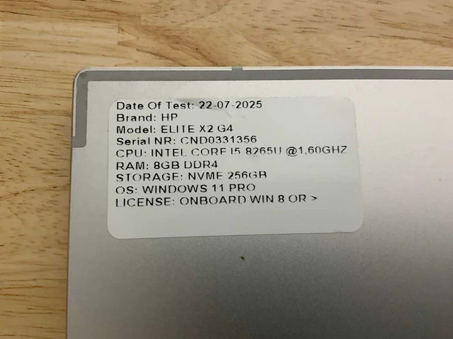 Hp elite x2 g2 tablet (2x) - afbeelding 3 van  11