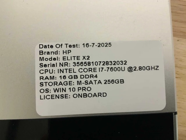 Hp elite x2 (i7) tablet (3x) - afbeelding 2 van  11