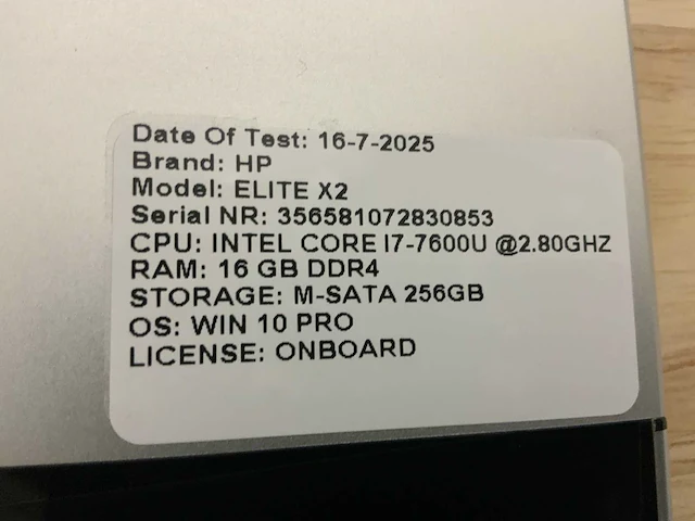 Hp elite x2 (i7) tablet (3x) - afbeelding 3 van  11