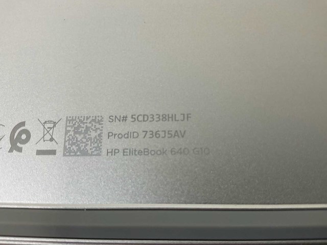 Hp elitebook 640 g10 14”, core(tm) i5 13th gen, 32 gb ram, 256 gb nvme laptop - afbeelding 7 van  7