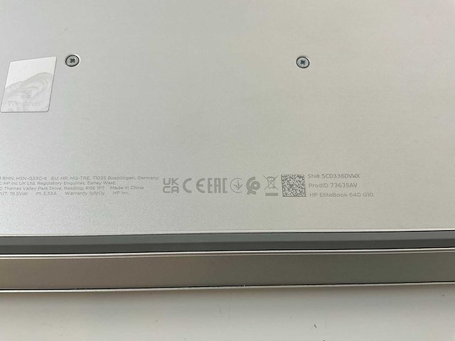 Hp elitebook 640 g10 14”, core(tm) i5 13th gen, 32 gb ram, 256 gb nvme laptop - afbeelding 7 van  7