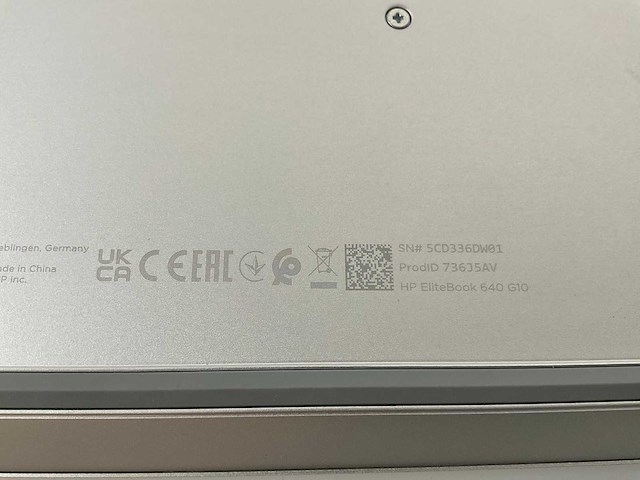Hp elitebook 640 g10 14”, core(tm) i5 13th gen, 32 gb ram, 256 gb nvme laptop - afbeelding 7 van  7