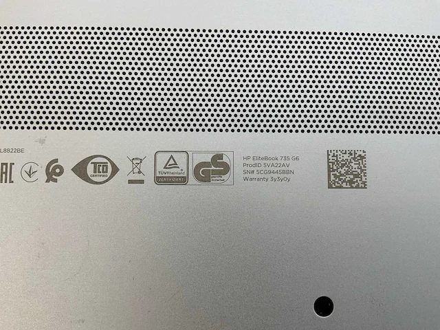 Hp elitebook 735 g6 13.3", amd ryzen 3 pro, 16 gb ram, 256 gb nvme, amd radeon vega series 2 gb laptop - afbeelding 7 van  7