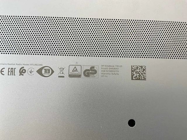 Hp elitebook 735 g6 13.3", amd ryzen 3 pro, 16 gb ram, 256 gb nvme, amd radeon vega series 2 gb laptop - afbeelding 7 van  7