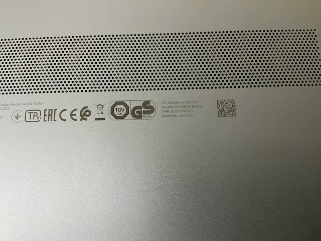 Hp elitebook 830 g7 13”, core(tm) i7 10th gen, 16 gb ram, 512 gb nvme laptop - afbeelding 7 van  7
