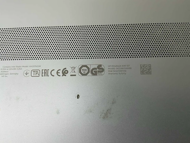 Hp elitebook 830 g7 13”, core(tm) i7 10th gen, 16 gb ram, 512 gb nvme laptop - afbeelding 7 van  7