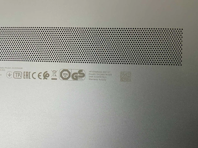 Hp elitebook 830 g7 13.3”, core(tm) i7 10th gen, 16 gb ram, 512 gb nvme laptop - afbeelding 7 van  7