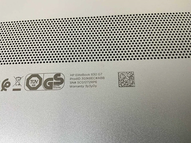 Hp elitebook 830 g7 13.3”, core(tm) i7 10th gen, 16 gb ram, 512 gb nvme laptop - afbeelding 7 van  7