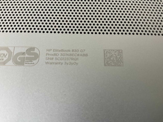 Hp elitebook 830 g7 13.3, core(tm) i7 10th gen, 16 gb ram, 512 gb nvme laptop - afbeelding 7 van  7