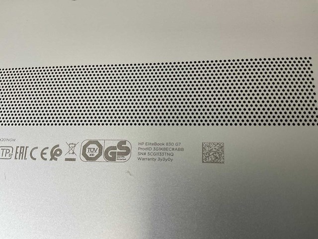 Hp elitebook 830 g7 13.3, core(tm) i7 10th gen, 16 gb ram, 512 gb nvme laptop - afbeelding 7 van  8