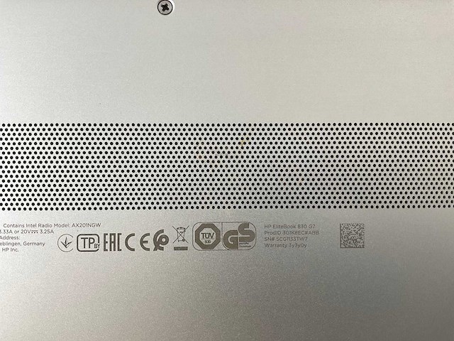 Hp elitebook 830 g7 13,3”, core(tm) i7 10th gen, 16 gb ram, 512 gb nvme laptop - afbeelding 7 van  7