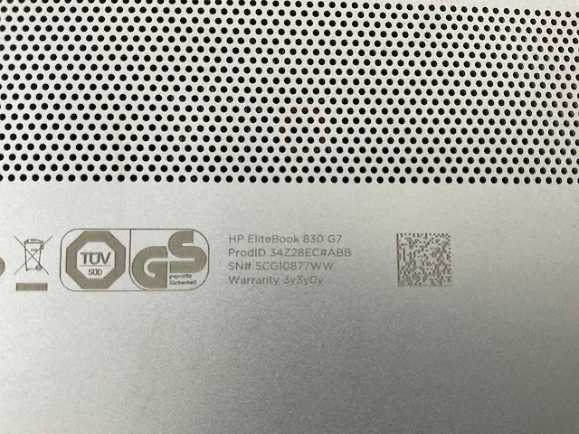 Hp elitebook 830 g7 13,3”, core(tm) i7 10th gen, 16 gb ram, 512 gb nvme laptop - afbeelding 7 van  7