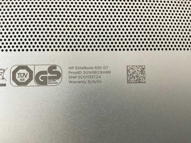 Hp elitebook 830 g7 13,3”, core(tm) i7 10th gen, 16 gb ram, 512 gb nvme laptop - afbeelding 7 van  8