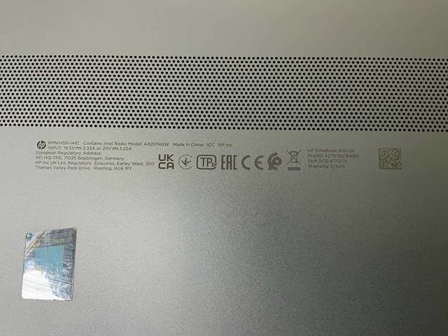 Hp elitebook 830 g8 13.3”, core(tm) i7 11th gen, 16 gb ram, 512 gb nvme laptop - afbeelding 7 van  7