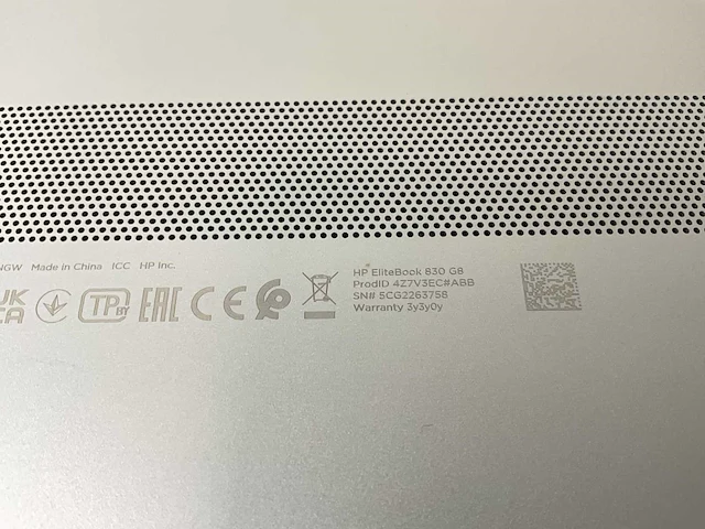 Hp elitebook 830 g8 13.3”, core(tm) i7 11th gen, 16 gb ram, 512 gb nvme laptop - afbeelding 7 van  7