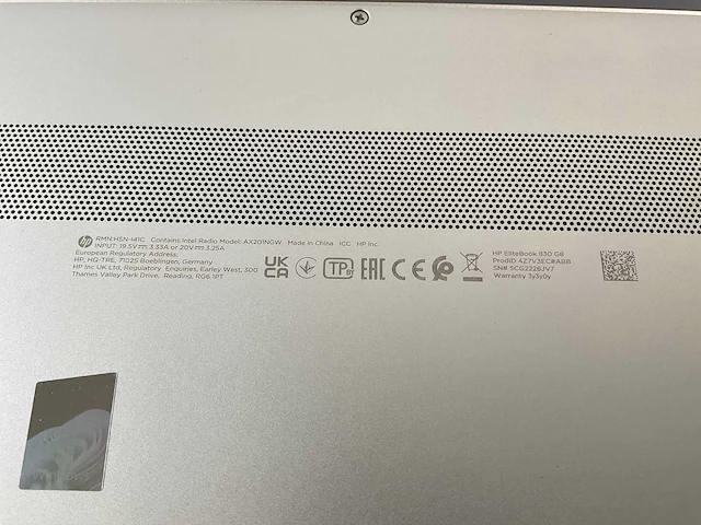 Hp elitebook 830 g8 13.3”, core(tm) i7 11th gen, 16 gb ram, 512 gb nvme laptop - afbeelding 7 van  7
